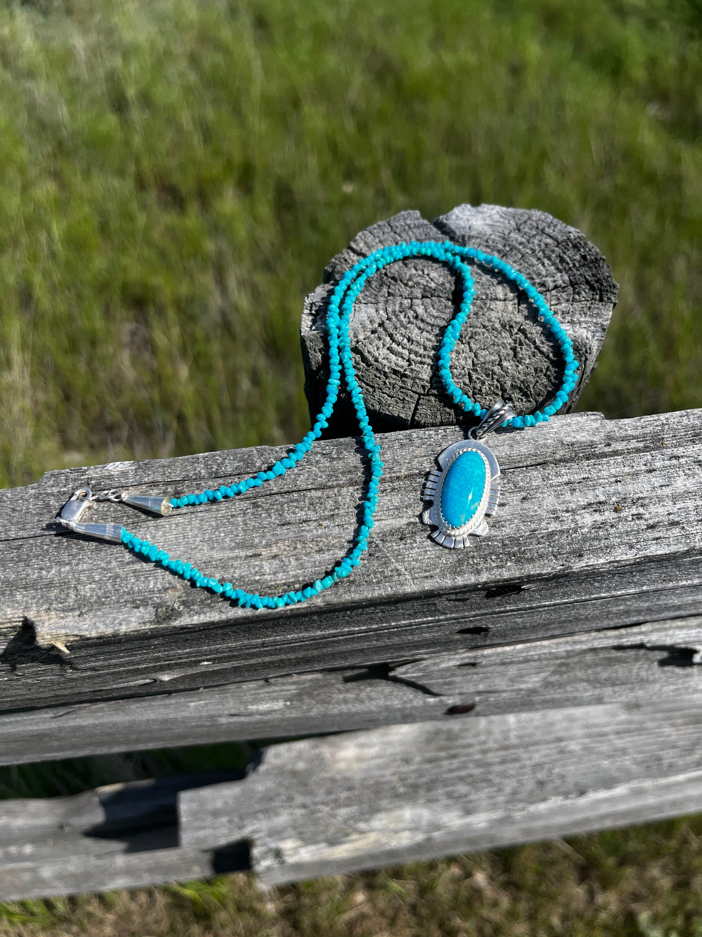 Tuquoise Necklace - Oval