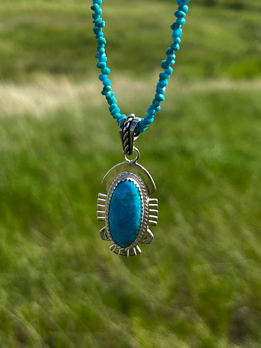 Tuquoise Necklace - Oval