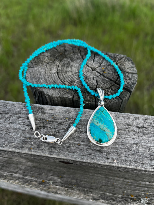 Chrysocolla & Turquoise Necklace