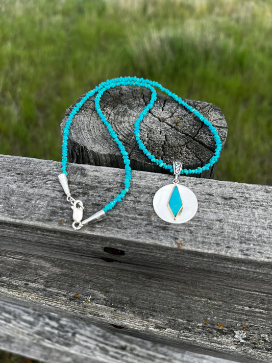 Turquoise Necklace - Round