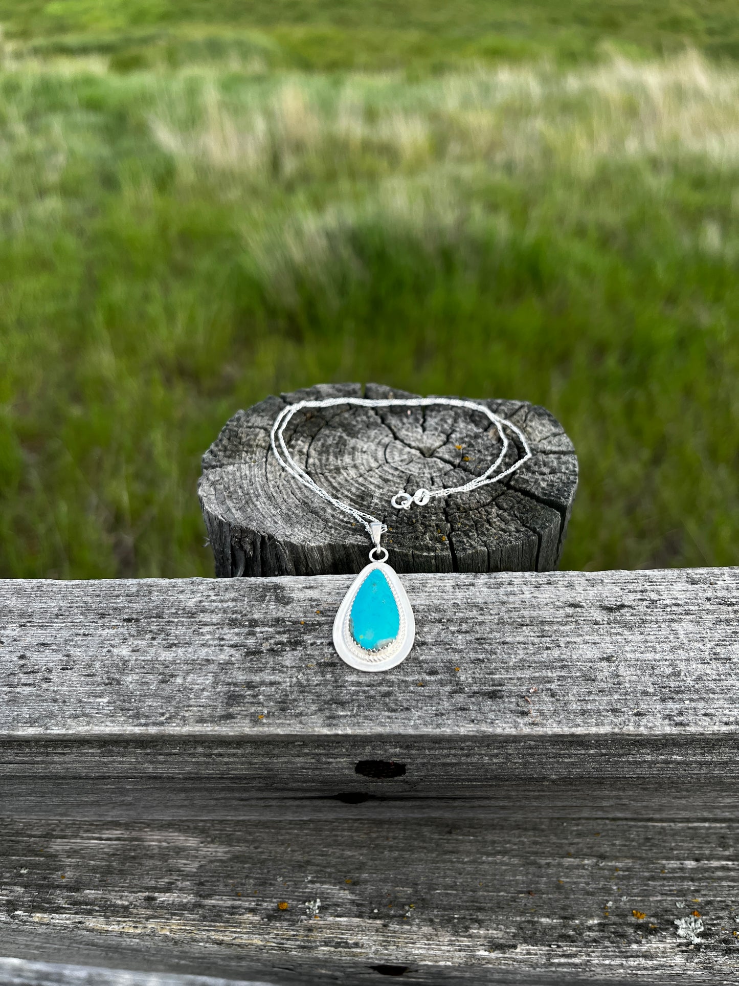 Turquoise Necklace - Teardrop