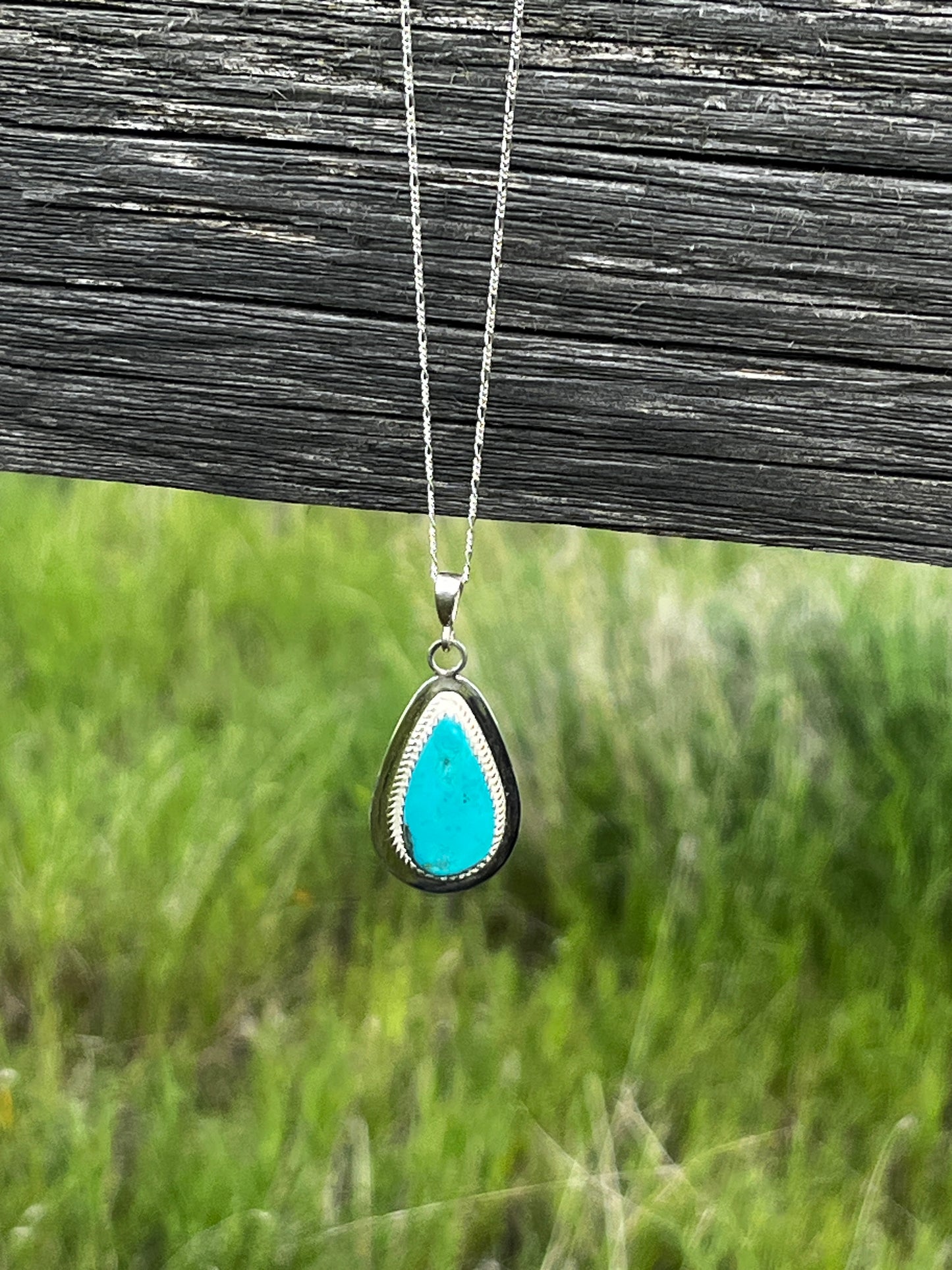 Turquoise Necklace - Teardrop