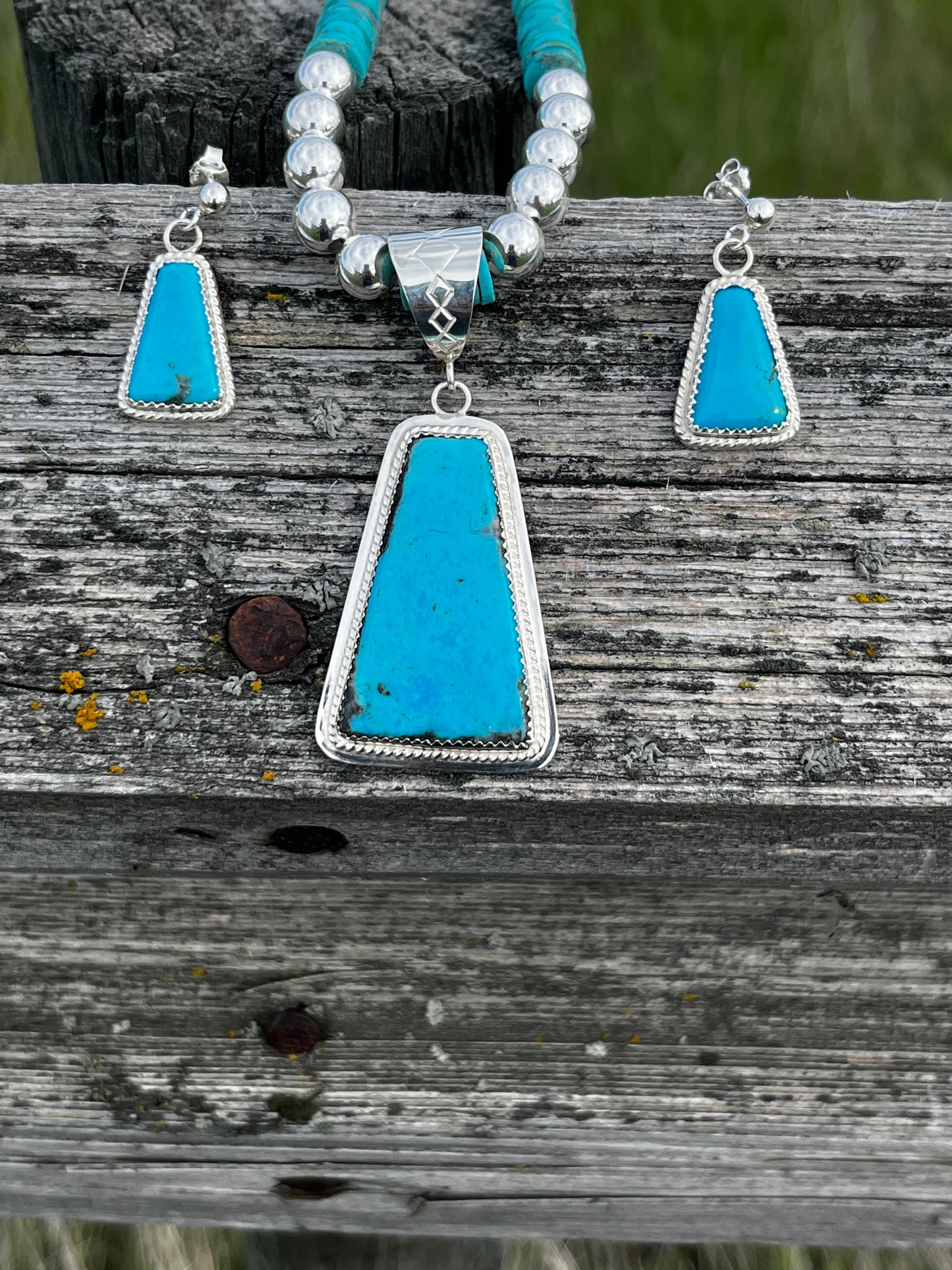 Turquoise Necklace and Earring Set