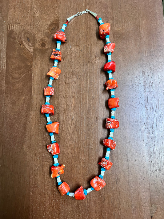 Coral & Turquoise Necklace