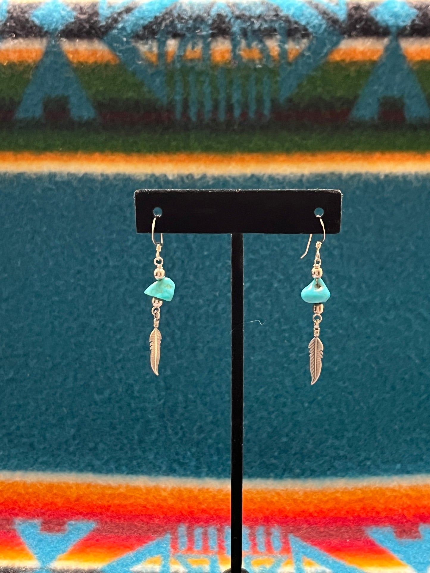 Earrings - Turquoise & Sterling Silver